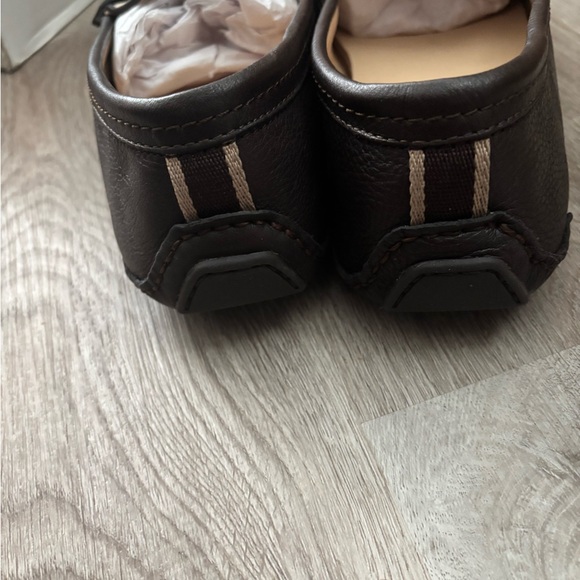 Men’s Coach leather loafers. Tan and brown size 10.5. Worn once. - Picture 5 of 5